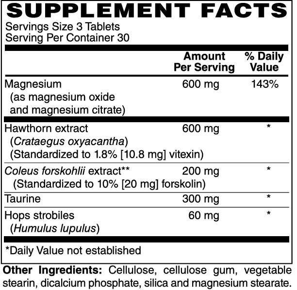 Blood Pressure Support Tablets #90