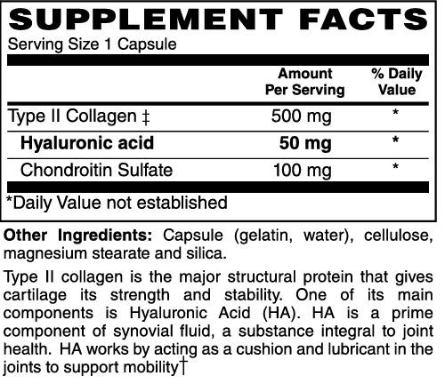 Hyaluronic Acid 50mg Capsules #60