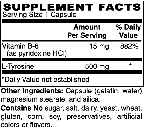 L-Tyrosine 500mg Capsules