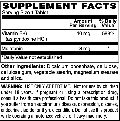 Melatonin 3mg Tablets #60