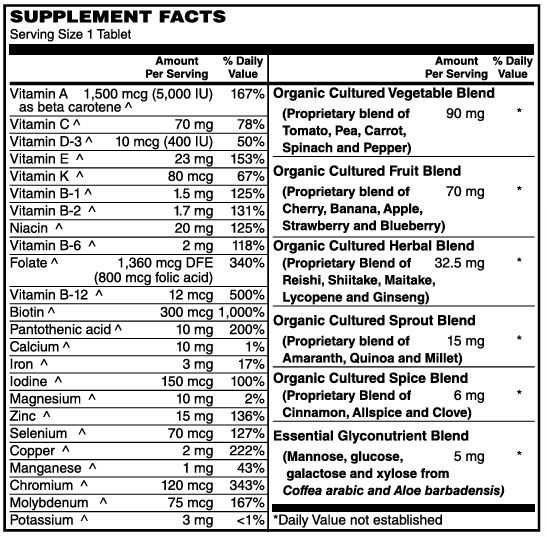 Whole Foods One-Daily Multivitamin Tablets #60