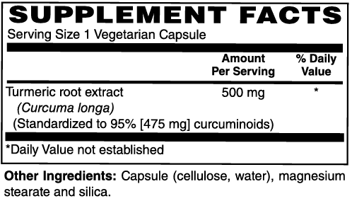 Turmeric Extract 500mg Capsules #60