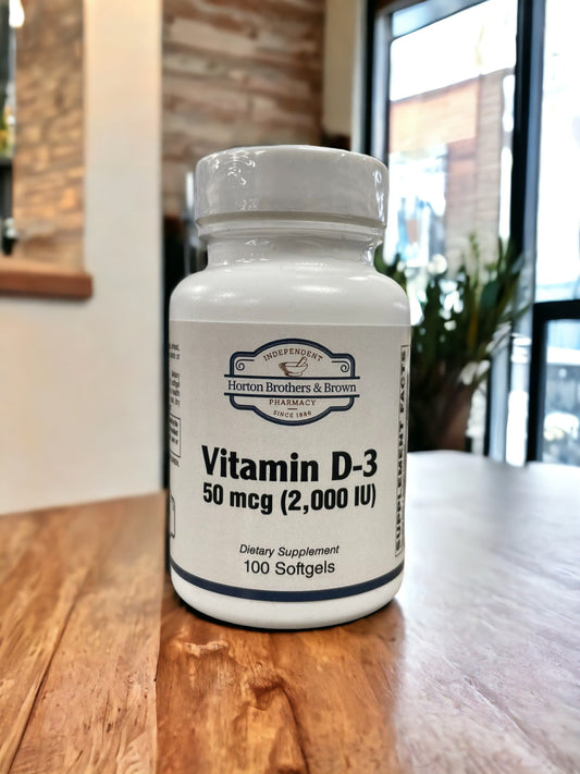 Vitamin D-3  2000 IU Softgels  #100
