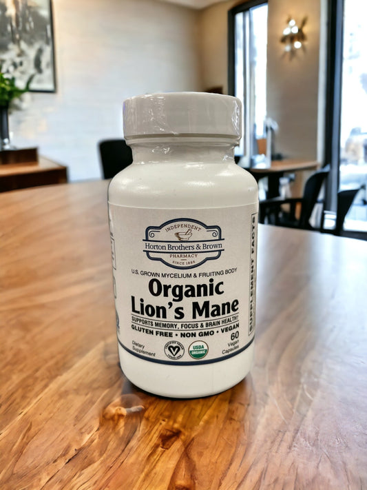 Organic Lion's Mane Mushroom Capsules #60